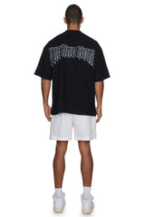 WAFFLE ROCKER LOGO T-SHIRT BLACK