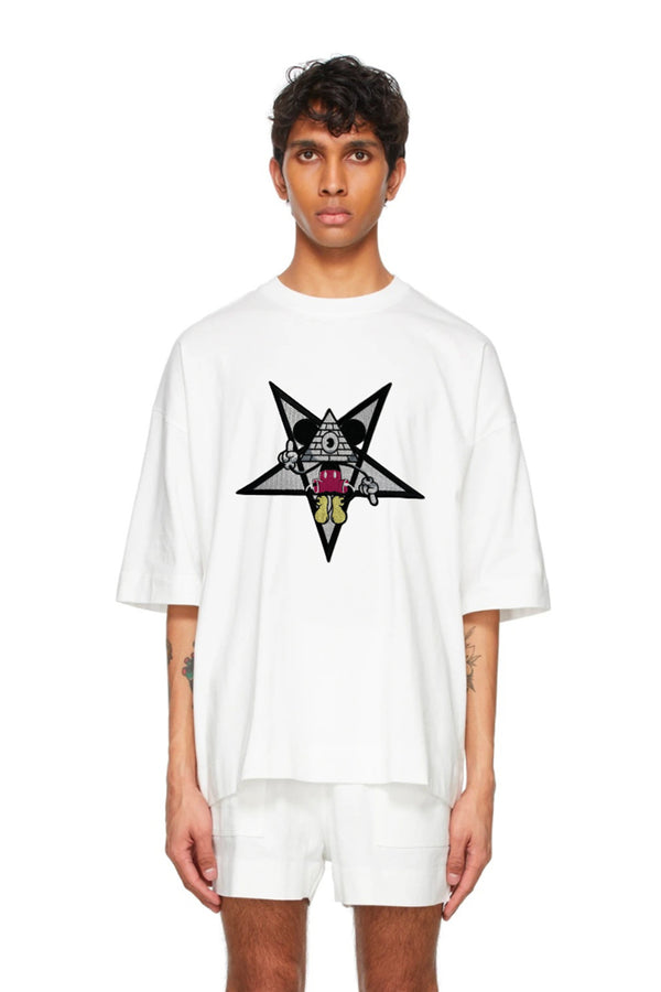 CAMISETA CLÁSICA BORDADA DE RATÓN ILLUMINATI