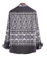 PAISLEY SILK BUTTON DOWN SHIRT