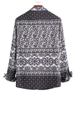 PAISLEY SILK BUTTON DOWN SHIRT