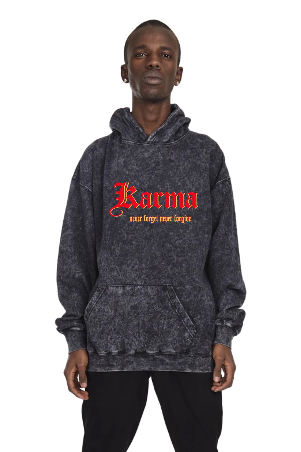 KARMA HOODIE ACID WASH