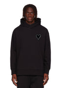 SUDADERA CLÁSICA CON CAPUCHA Y BOLSILLO BORDADO CORAZÓN BARB