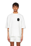 CAMISETA CLÁSICA CON PARCHE DEL LOGO MONOGRAMA NEGRO