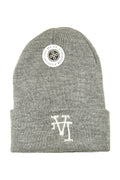 GORRO PLEGABLE DE PUNTO GRIS HUESO