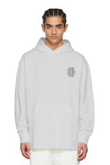 GREY MONOGRAM LOGO PATCH CLASSIC HOODIE