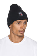 GORRO PLEGABLE (BEANNIE) DE RATÓN NEGRO TORCIDO