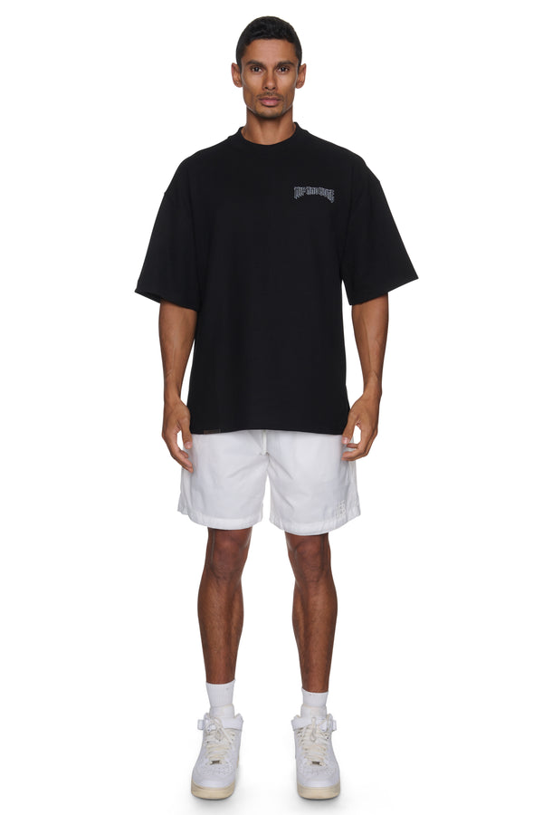 CAMISETA CON LOGO WAFFLE ROCKER NEGRA