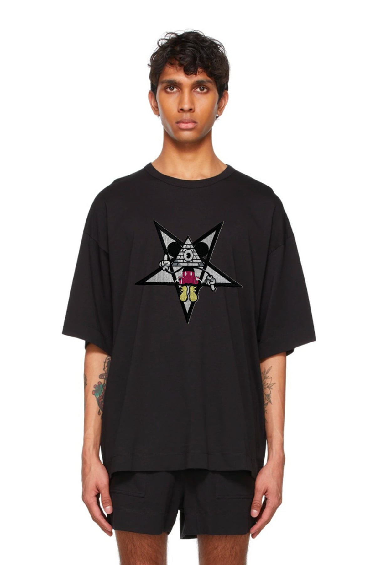 CAMISETA CLÁSICA BORDADA DE RATÓN ILLUMINATI