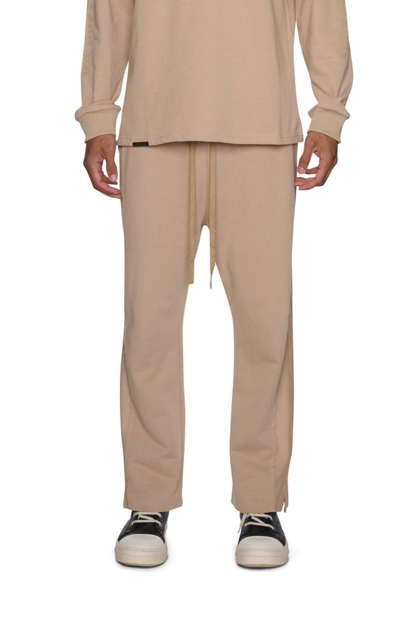 NEW YORKER PANTALÓN DEPORTIVO DE FELPA COLOR BEIGE