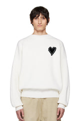 POCKET BARBED HEART PATCH CLASSIC CREWNECK