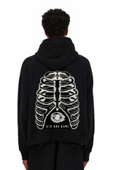 RIB CAGE BACK PATCH CLASSIC HOODIE