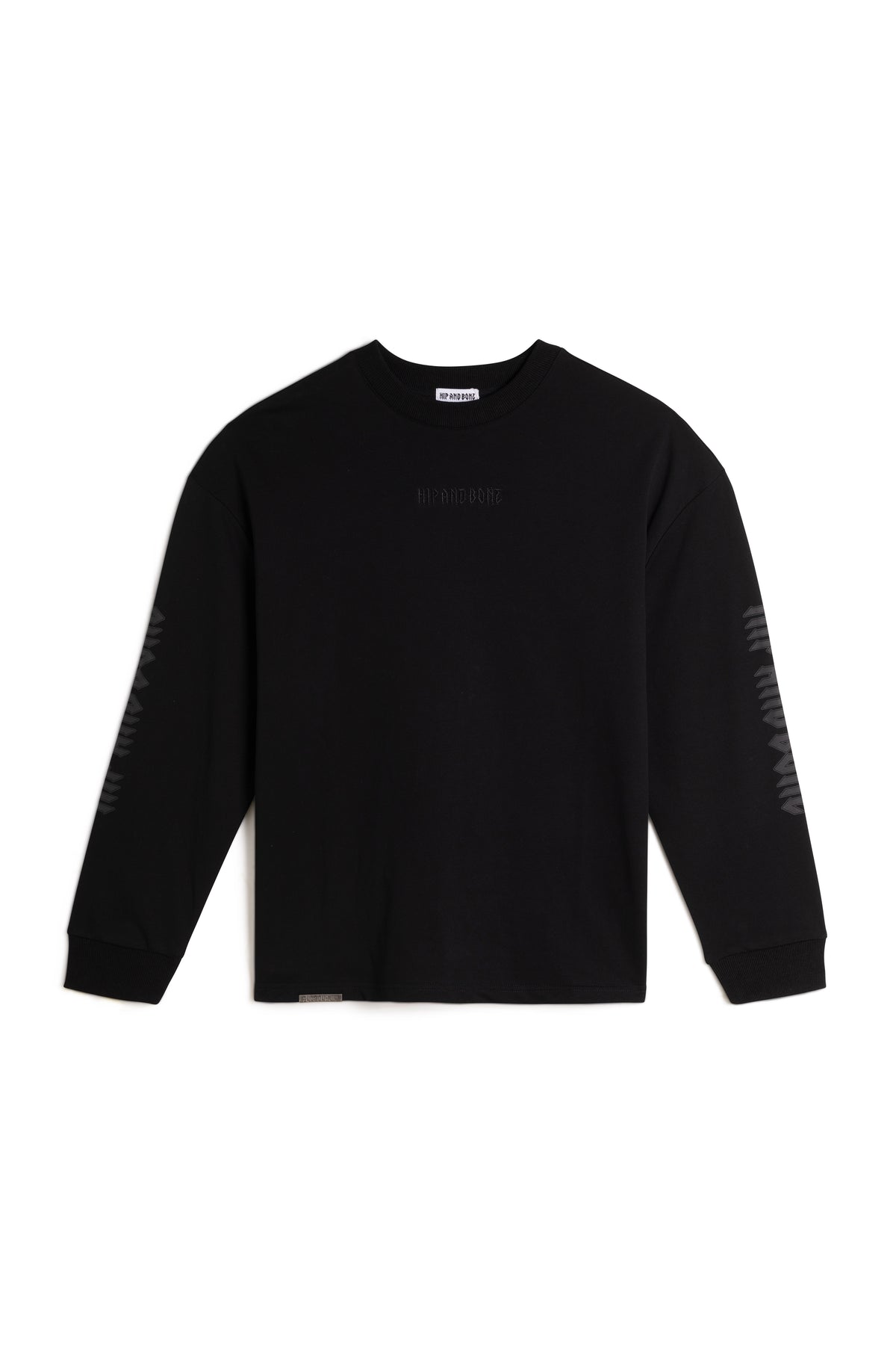 SUDADERA TERRY CON LOGO Y CUELLO REDONDO