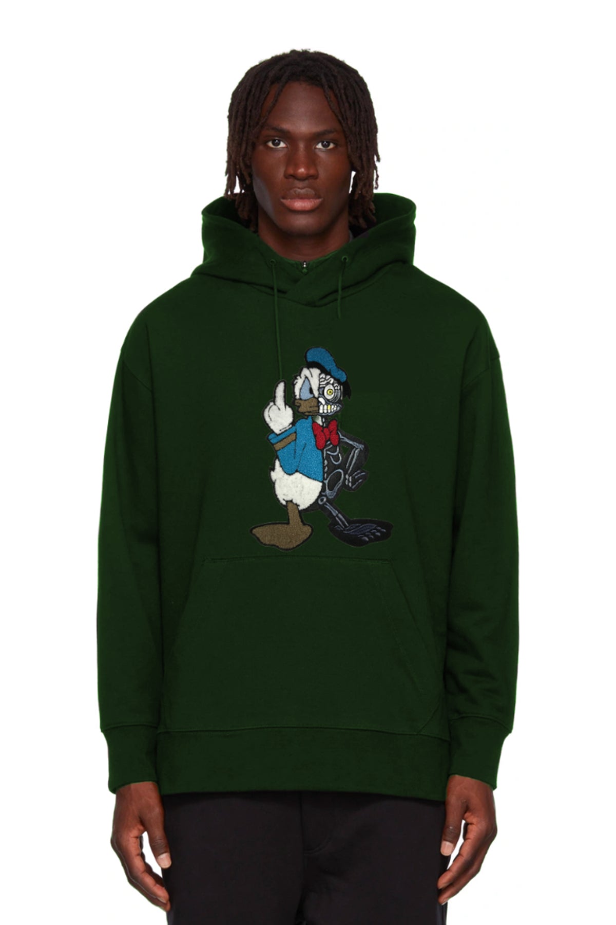 SUDADERA CON CAPUCHA CLÁSICA CON PARCHE TWISTED DUCK