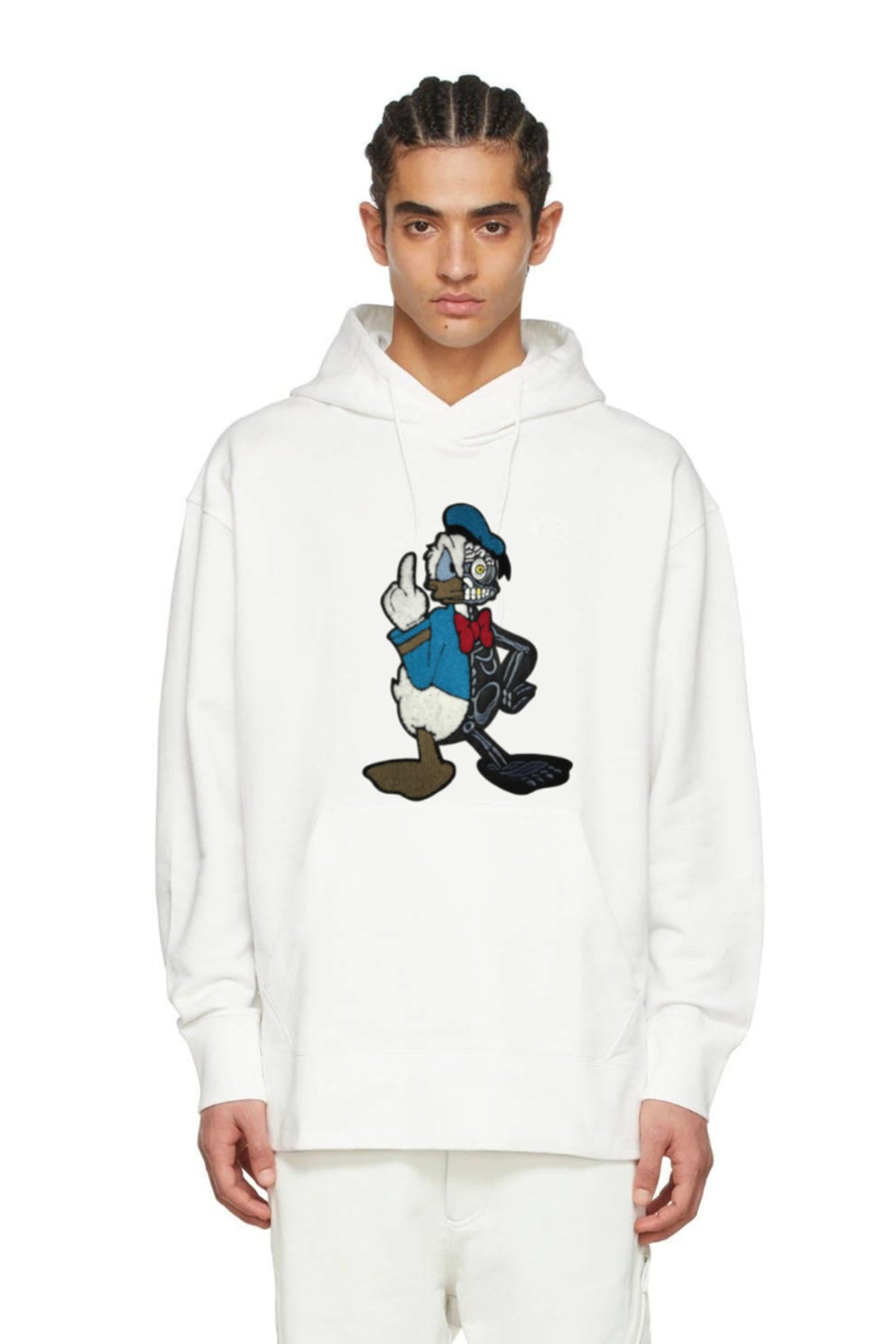 SUDADERA CON CAPUCHA CLÁSICA CON PARCHE TWISTED DUCK