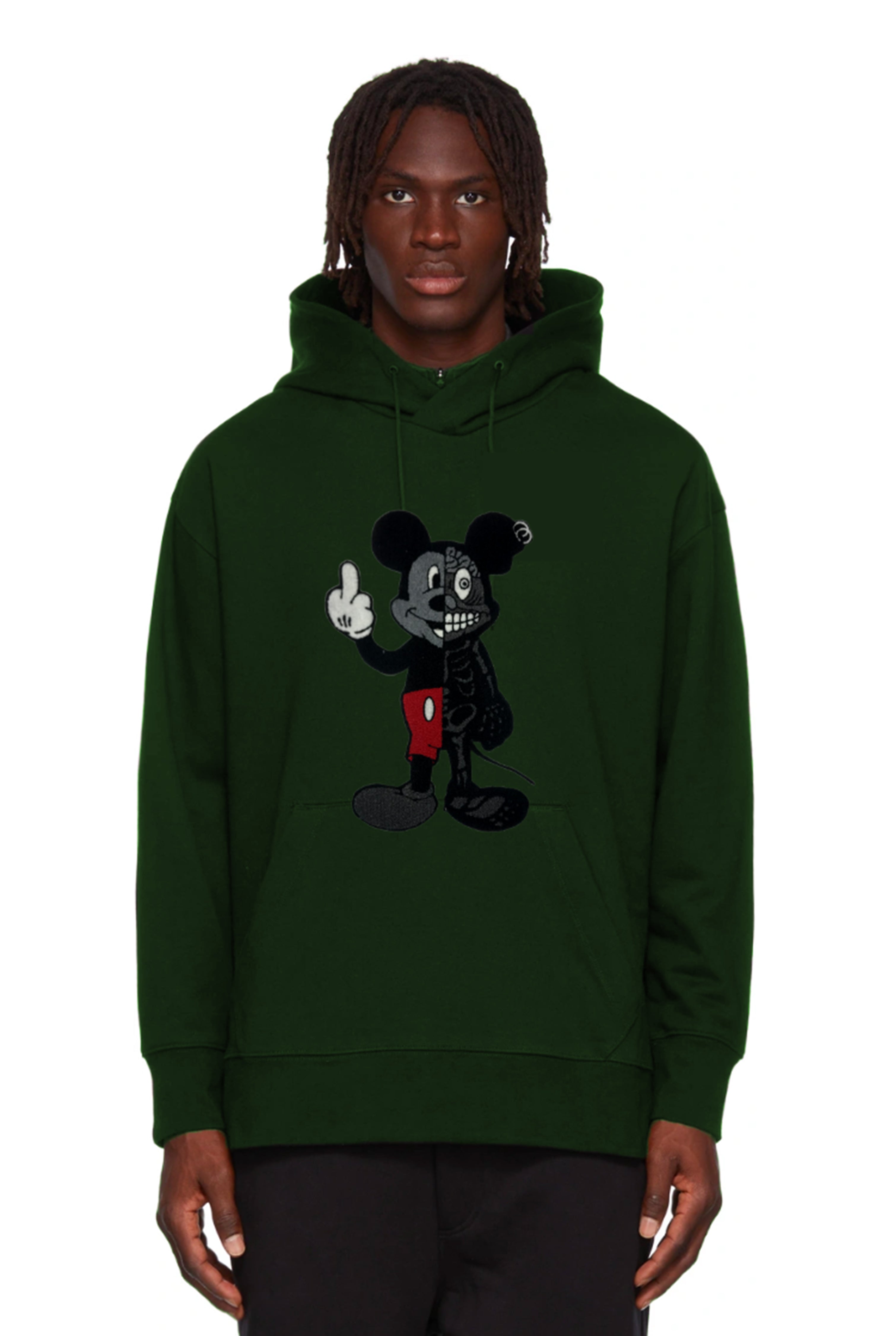 TWISTED MOUSE PATCH HOODIE