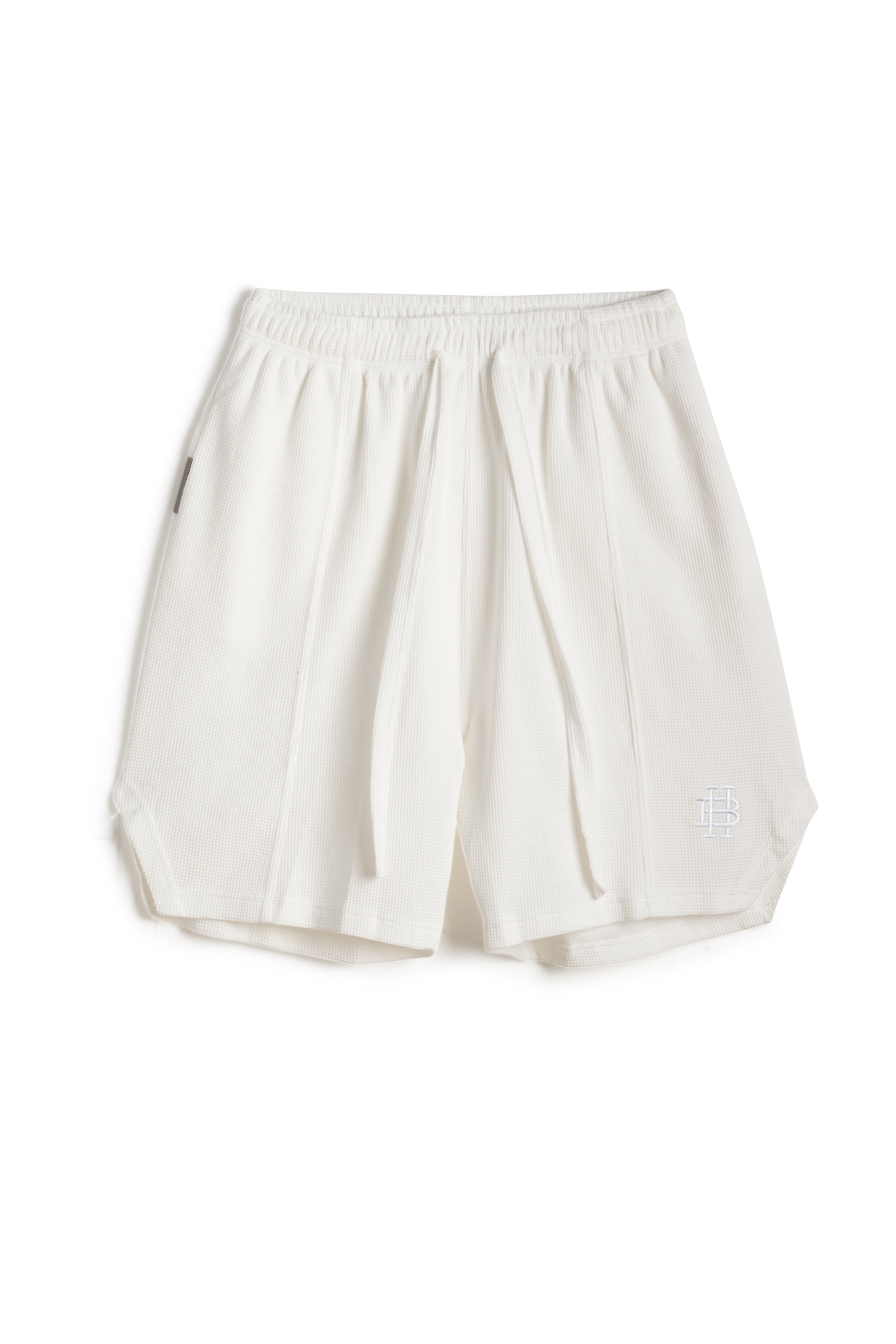 WAFFLE MONGRAM LOGO SHORTS