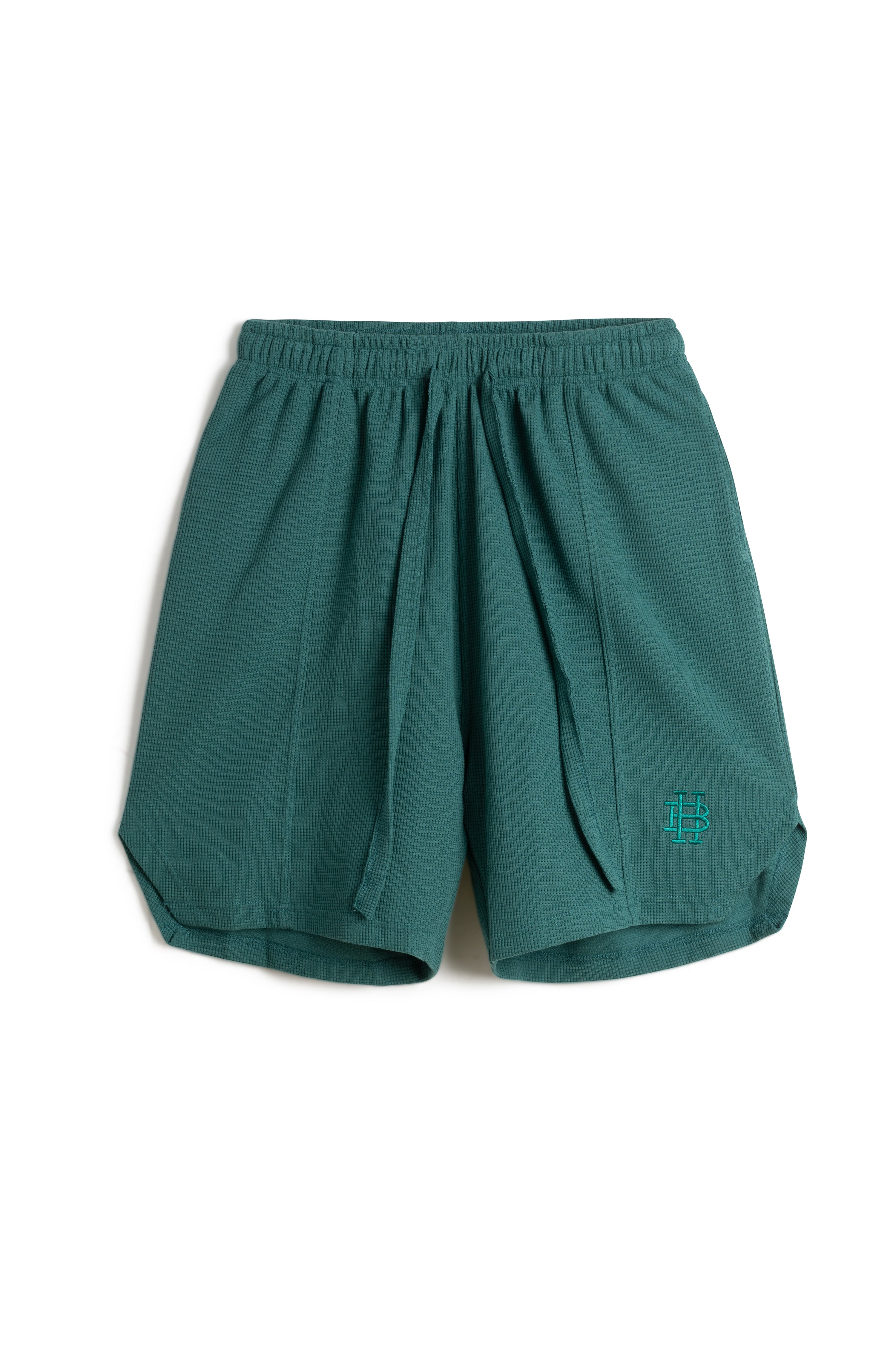 WAFFLE MONGRAM LOGO SHORTS