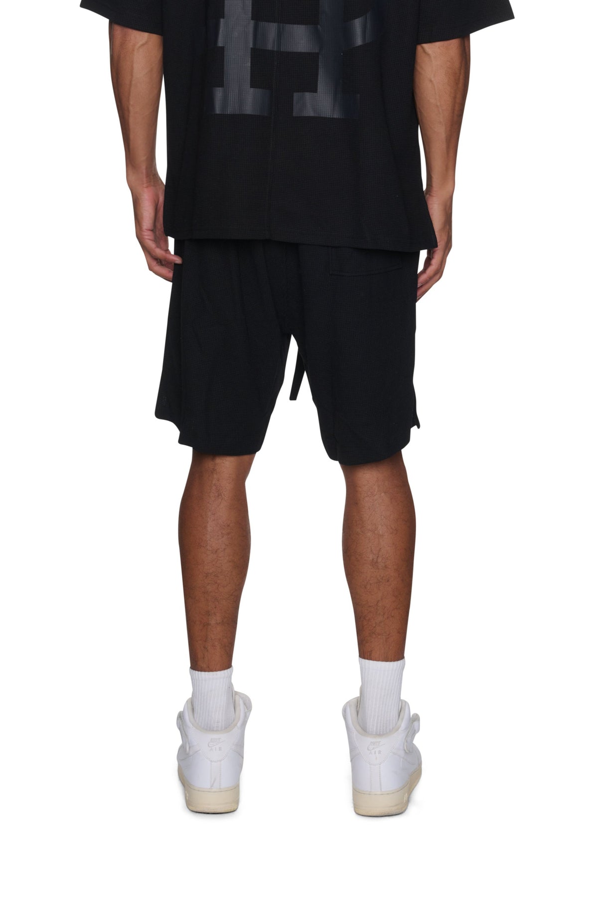 PANTALONES CORTOS CON LOGOTIPO MONOGRAM DE WAFFLE