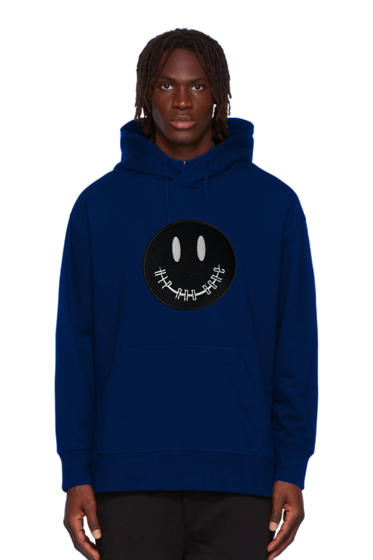 SUDADERA CON CAPUCHA CLÁSICA SMILEY PATCH