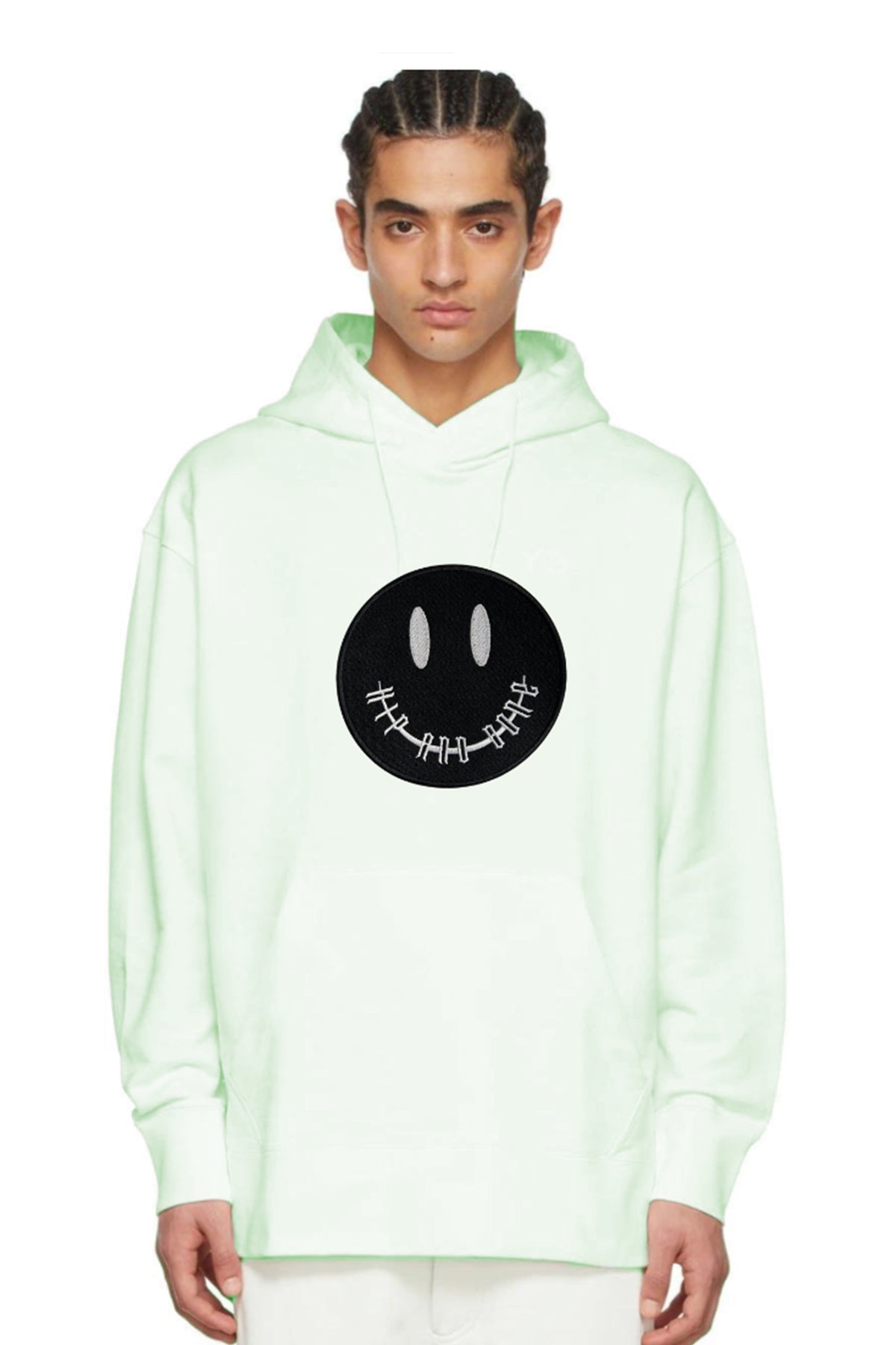 SUDADERA CON CAPUCHA CLÁSICA SMILEY PATCH