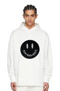SUDADERA CON CAPUCHA CLÁSICA SMILEY PATCH