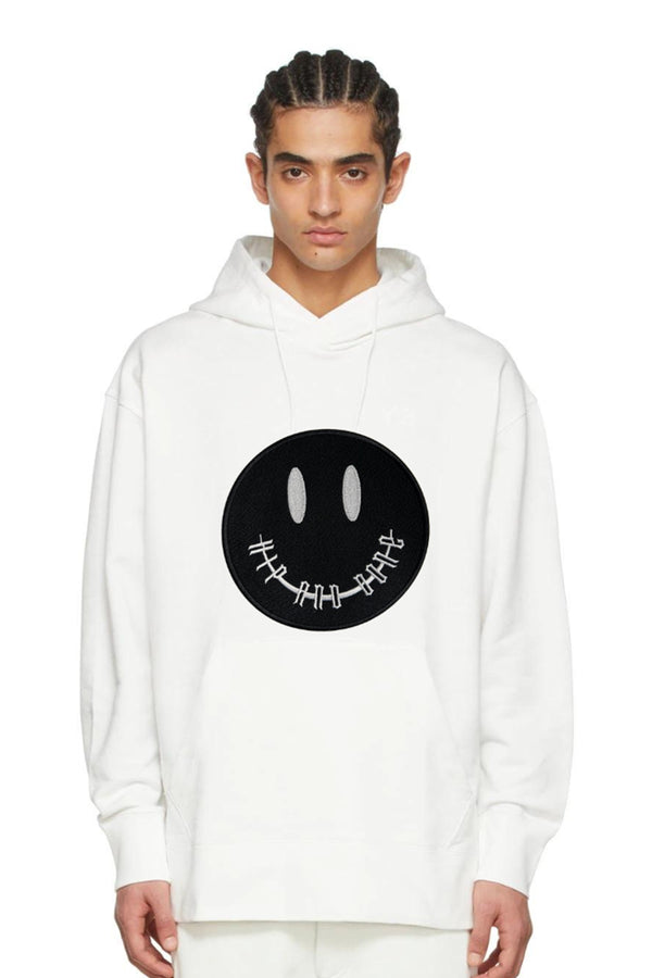 SUDADERA CON CAPUCHA CLÁSICA SMILEY PATCH