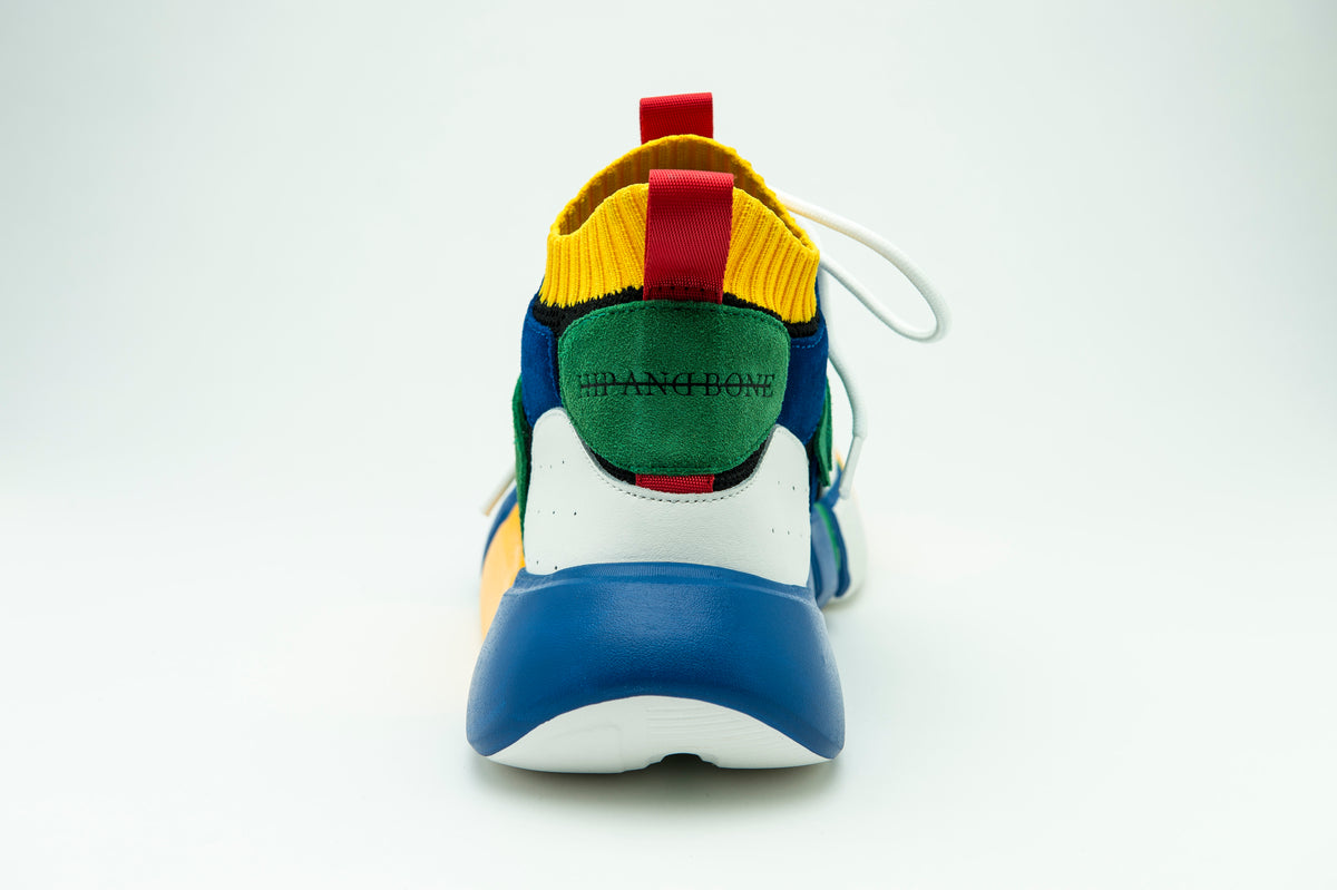 ZAPATO DE TACÓN CUADRADO MULTICOLOR